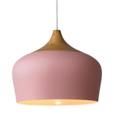 Imagem de Apliques de parede, candeeiros suspensos de estilo japonês para restaurante, candeeiro pendente, candeeiro de teto com altura ajustável para sala de jantar, cozinha e bar./rosa