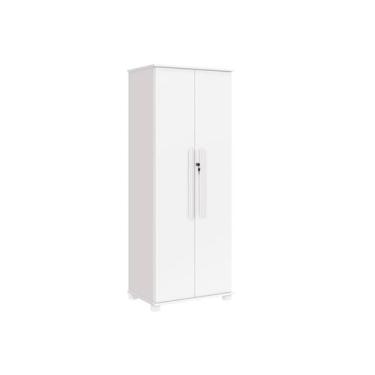 Imagem de Multiuso Dallas 100% MDF  Pés em Madeira com Chave Branco - FENIX, BRA