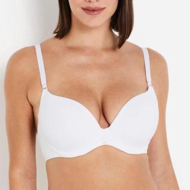 Imagem de Sutiã Push-Up Com Aro e Bojo Cós Reforçado Liz 51805, 42C, Branco
