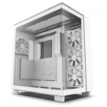Imagem de Gabinete Gamer NZXT H9 Elite Lateral Vidro TEMP MINI-ITX/MICRO-ATX/ATX com 4 FANS RGB Branco