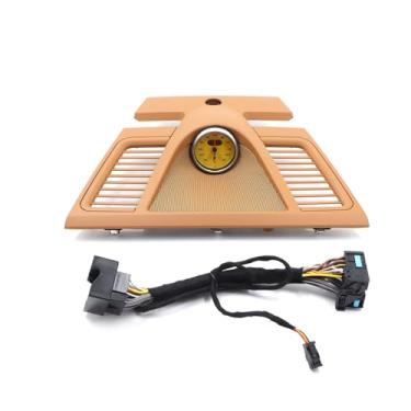 Imagem de Cronômetro esportivo montado no painel para Porsche Panamera 970 2010-2016 (capa bege e cronômetro amarelo)