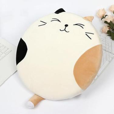 Imagem de Zerodis Cartoon Futon Mat Coleção de Artesanato Material Escolar de Escritório Almofada de Material de Escritório Bonito Formato Redondo 40X40 Cm Ideal para Sala de Estar e Quarto Cartoon Futon Mat