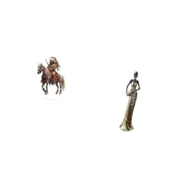 Imagem de Vaveren Ornamento de Cavaleiro Acrílico, Coleção de Peças Centrais de Mesa, Presente à Prova D'água, Decoração de Mesa com Base, Estatueta Africana, Estát