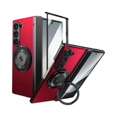 Imagem de Capa Magnética Rotativa Para Samsung Galaxy Z Fold 7 6 5 4 3 Com Supor