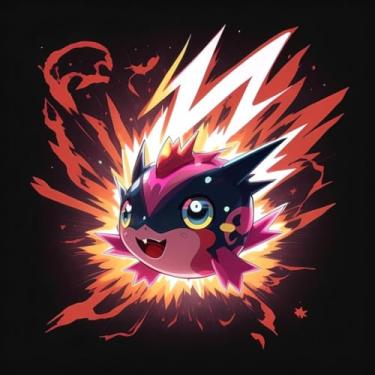 Imagem de Adesivo de Parede Anime Monstros Fofinhos Decoração Infantil Colorida 50x50cm