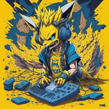 Imagem de Adesivo de Parede Estilo Anime Monstros Fofinhos para Crianças - Decoração Infantil 50x50cm