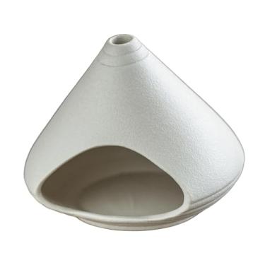 Imagem de Generic Porta-incenso de cerâmica, peça central de mesa, acessório decorativo para, quarto, spa e sala de estar, Branco