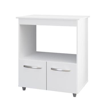 Imagem de Balcão Multiuso Para Cozinha Angela 2 Portas Cor:branco