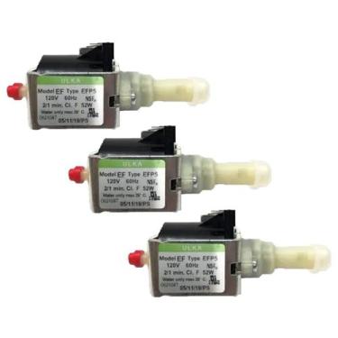 Imagem de Kit 3 Bomba Ulka Preta Original Para Máquinas Philips Saeco Gaggia 110