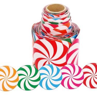 Imagem de Wonmon Rolo de borda de quadro de avisos de Natal, acabamento de borda de boletim colorido em forma de doce de Natal para sala de aula de férias, casa, escritório, janela, quadro de avisos, decorações