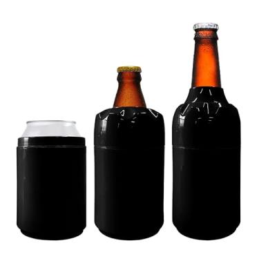 Imagem de Porta Garrafa Térmico 3 Em 1 Long Litrinho Lata Várias Cores (PRETO)