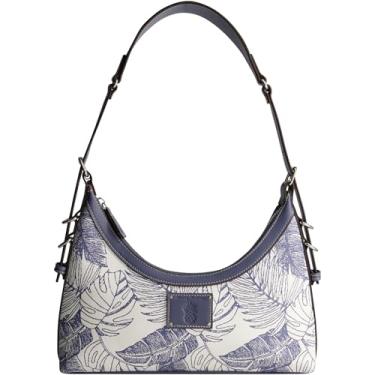 Imagem de Bolsa Tommy Bahama Hobo, bolsa feminina com alça de ombro ajustável, azul-marinho, tamanho único, Azul marino
