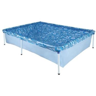 Imagem de Piscina de Plástico Desmontável 1000 Litros Mor Retangular, Azul