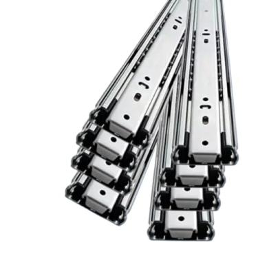 Imagem de Corrediças para Gavetas, Kit 4 Par Corrediça Telescópica Reforçada E Light Vários Tamanhos(30cm Reforçada)