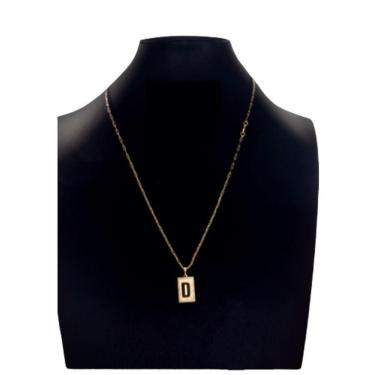 Imagem de Colar Carti 2mm Pingente Com A Letra D
