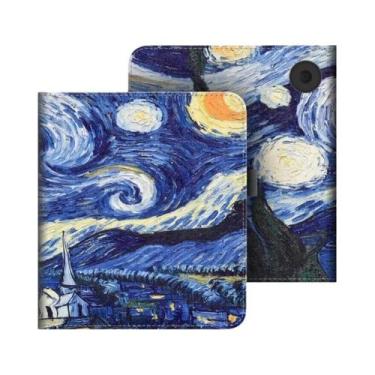 Imagem de Capa De Couro De 7 Polegadas Para KOBO Libra Color Libra 2 Libra H2O C