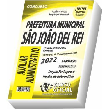 Imagem de Apostila São João Del-Rei - Auxiliar Administrativo - Curso oficial