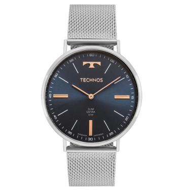 Imagem de Relógio Technos Slim 2025lue/1a Prata Masculino