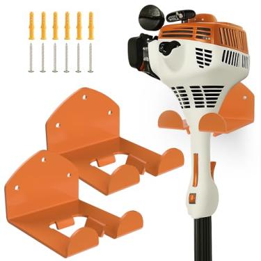 Imagem de Rack de aparador de garagem, cabide de ferramentas elétricas de jardim para cortador de grama, organizador de galpão, rack de devorador, organização de garagem, pacote com 2