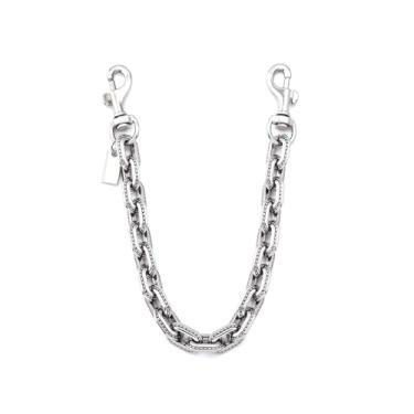 Imagem de Hoheng Corrente de bolsa dourada com pingente de prata chaveiros decorativos para bolsa de mão acessórios de corrente para mulheres