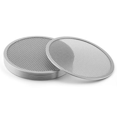 Imagem de 8 peças de tampa de filtro de tela de aço inoxidável, peneira de broto de feijão de malha/tampas de tela para brotos frescos em casa, tampa de tela de aço inoxidável para potes de conserva, brócolis