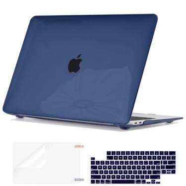 Imagem de Seanai Compatível com MacBook Pro de 13 polegadas versão 2022 2021-2016 M2 M1 Chip A2338 A2289 A2251 A1706 A1989 A2159, capa rígida de plástico cristal, película de teclado, película de tela, plugue