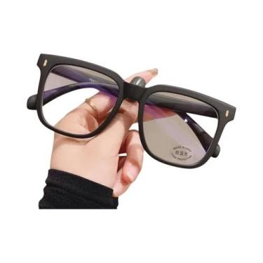 Imagem de Óculos De Computador Unissex Transparentes Redondos Anti Luz Azul Lent