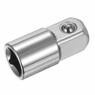 Imagem de HARFINGTON Adaptador de soquete de impacto fêmea de 3/20.3 cm para 1/5.1 cm macho aumento de unidade quadrada conversor SAE padrão chave de impacto chave catraca disjuntor barra conversão, prata