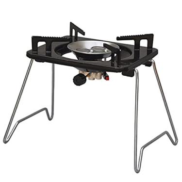 Imagem de Fogão a gás externo de 7500 W dobrável, 3 furos de fogo, ajustável, de alta potência, antiderrapante, leve, queimador a gás