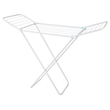 Imagem de Varal De Chão Reforçado Com Abas 10M De Varal - Suporta 12kg Prático Para Roupas Diárias E Lavanderia (WHITE, 1,43X50X90cm)