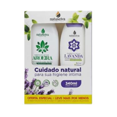 Imagem de Kit Sabonete Íntimo Aroeira Menta 220mL + Sabonete Lavanda 120mL Natuseiva | Frescor e Proteção