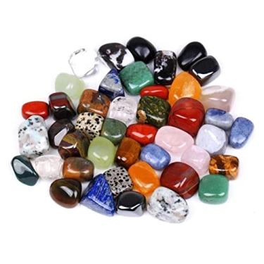 Imagem de Cheio de textura 100 g/saco, lascas de pedras preciosas brutas, pedra preciosa colorida, decoração de casa, forma irregular, paisagismo, pedras de cristal de rocha 1-2,5 cm