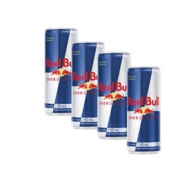 Imagem de Kit 4 Energético Red Bull 250ml