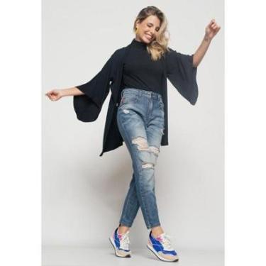 Imagem de Kimono Salvatore Canelado Feminino-Feminino