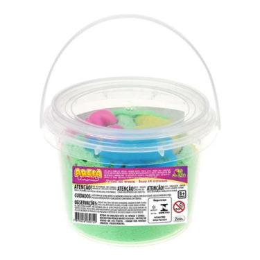 Imagem de Areia Cinética 300 grs Infantil Com Moldes Diversão Infinita - Art Bri