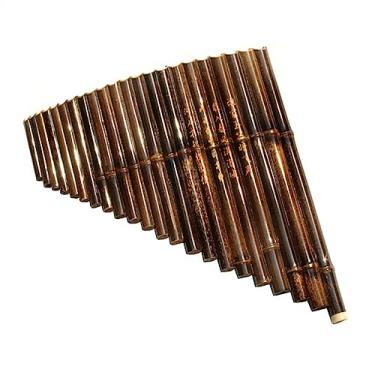 Imagem de Flauta de panela tipo desempenho profissional 22 tubos C/G tom roxo bambu flauta pan (cor: chave C)