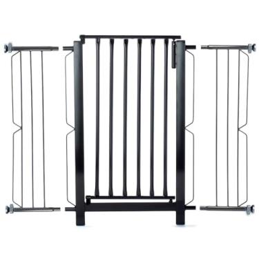 Imagem de Grade Master, Grade e portão para cachorro bebê pet, vãos de 96cm a 100cm - Preto