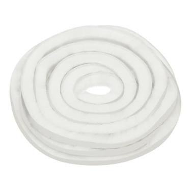 Imagem de PATIKIL Escova de decapagem climática, 1,9 cm x 2,5 cm x 19,7 m, autoadesiva, porta deslizante, isolante, para janela, vedante para inverno, à prova de vento, à prova de som, branco
