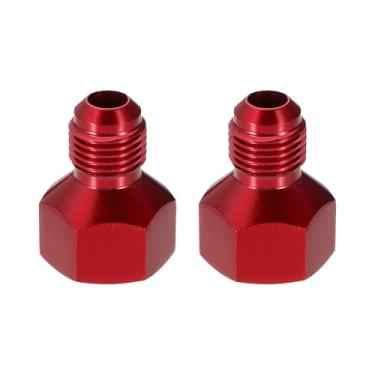 Imagem de HARFINGTON 2 peças 8AN fêmea para 6AN macho conector adaptador redutor de alargamento acoplador extensor de alargador de alumínio encaixe de linha de mangueira de combustível para modificação de linha
