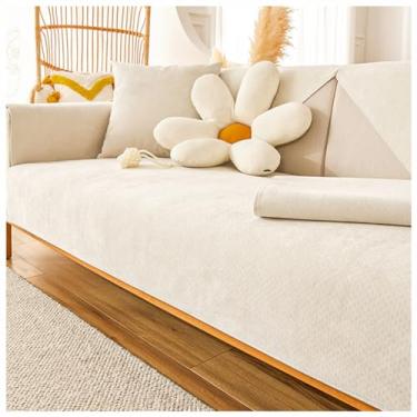 Imagem de SPXMQSS Capas de sofá para sofá secional, capas de almofada de sofá para sofá, capa de sofá macia de chenille, protetor de móveis em forma de L, capas de sofá antiderrapantes universais 1/2/3/4