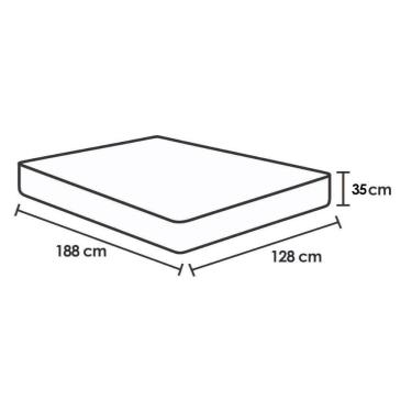 Imagem de Colchão Viúva Molas Ensacadas Superpocket Airtech Spring Ortopillow (128x188x35) - Ortobom