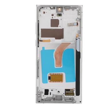 Imagem de Original para S22 Ultra, Display LCD OLED Touch Screen Digitalizador Assembléia S22ultra SM S908B Substituição de tela LCD com moldura, 6,7 polegadas (prata)