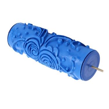 Imagem de Alomejor Rolo de Pintura, Rolo de Textura de Arte Decorativa Reutilizável Com Padrão de Borracha de 5 Polegadas para Móveis de Parede DIY, Ferramenta de Pintura Com Padrão Fácil (