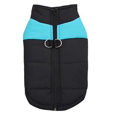 Imagem de Jaqueta para cachorro à prova de vento outono e inverno Colete quente com algodão espesso Roupa