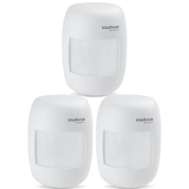 Imagem de Kit 3 Sensores Alarme Passivo Infravermelho Com Fio Interno IVP 3000 C