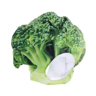 Imagem de HANABASS Chapéu de brócolis para meninos, meninas, adultos, adereços de vegetais para festas de Halloween, sessões de fotos, acessório divertido com tema de salada