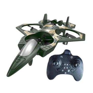 Imagem de YIJU Avião de controle remoto RC, elegante, com giro de 360°, motor potente, planador para hobby, ideal para iniciantes a partir de 14 anos, crianças e, Verde Escuro