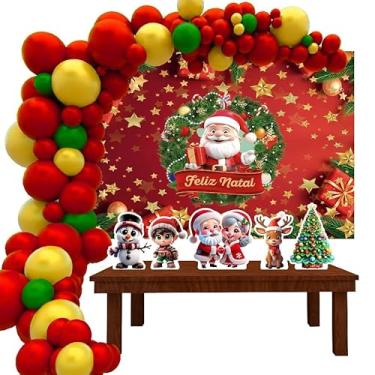 Imagem de Kit Decoração Festa de Aniversário Infantil Natal 3D