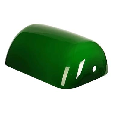 Imagem de Aspen Creative 23601-21, persiana de vidro verde opala revestida de reposição para banqueiros e lâmpadas de farmácia, 8-3/4" C x 13-1/4" L x 3-1/8" A