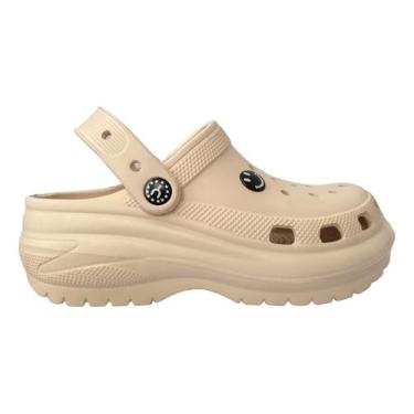 Imagem de Babuche Sandalia Plataforma Unissex Massageador Yvate 2318 (Bege, BR, Adulto, Numérico, 35)